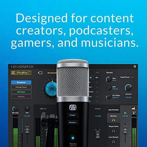  [아마존베스트]PreSonus Revelator USB microphone with StudioLive voice processing inside