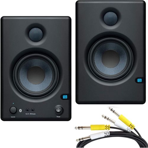  [아마존베스트]Presonus Eris E4.5 BT Studio Active Monitor Boxes with Bluetooth + 2x Jack Connection Cable 2 m