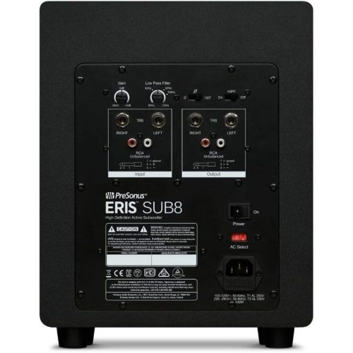  [아마존베스트]PreSonus Eris Sub8 Compact Studio Subwoofer