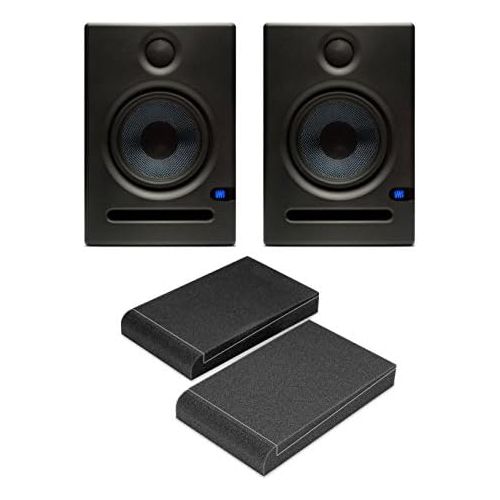  [아마존베스트]PreSonus Eris E5 Active Studio Monitor Pair Set 70W Boxes with Absorber Plates for Acoustic Decoupling Black