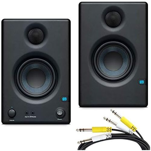  [아마존베스트]Presonus Eris 3.5 Active Multimedia Monitor Boxes + 2-Way Jack Connection Cable 2 m