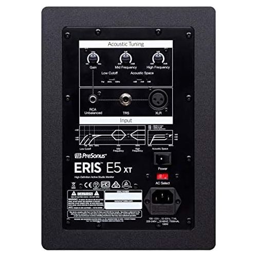  [아마존베스트]Presonus Eris E5 XT Studio Monitor 1 Pair + Keepdrum 2x Jack Cables 6 m