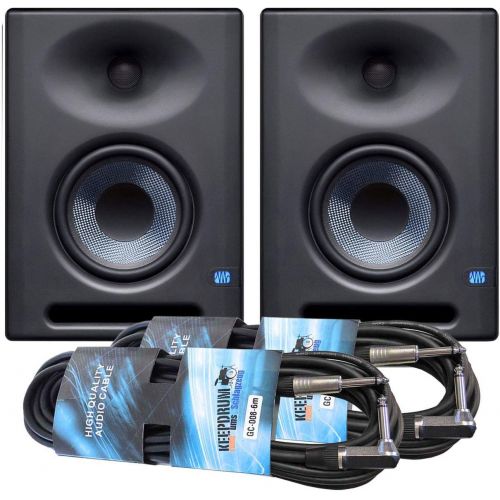  [아마존베스트]Presonus Eris E5 XT Studio Monitor 1 Pair + Keepdrum 2x Jack Cables 6 m