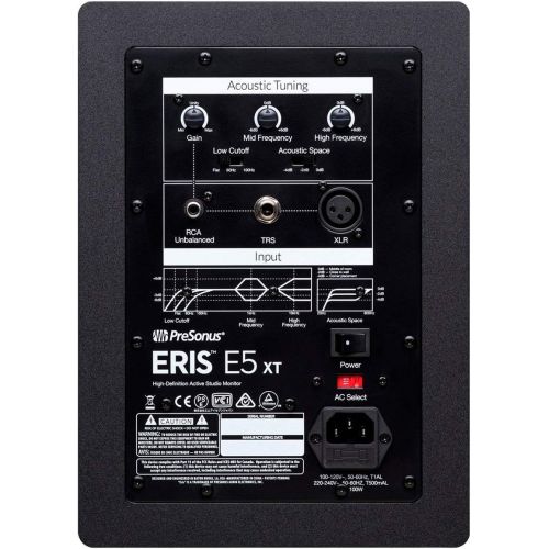  [아마존베스트]Presonus Eris E5 XT Studio Monitor 1 Pair + Keepdrum 2x Jack Cables 6 m