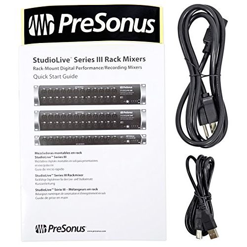  PreSonus PRESONUS Studiolive 32R Digital Rack Mixer+Mic+(2) Studio Monitors+Stands+Pads