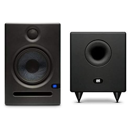  PreSonus Eris E5 80 -Watt Studio Monitors (Pair) with Temblor T8 Powered Subwoofer Bundle