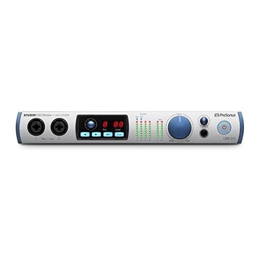  PreSonus Studio 192 Mobile 22x26 USB 3.0 Audio Interface and Studio Command Center with 1 Year Free Extended Warranty