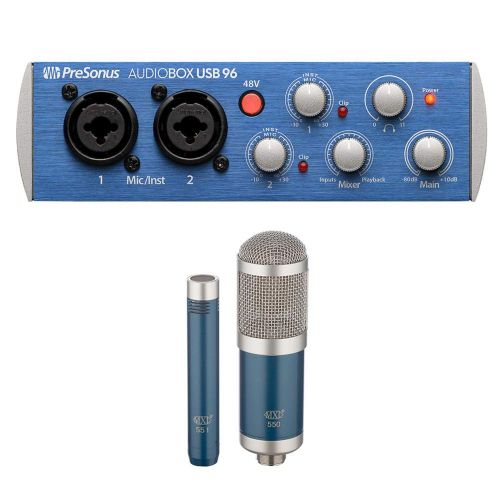  PreSonus AudioBox USB 96 2x2 USB Audio Interface (AudioBox & MXL 550 Mic)