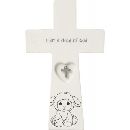  [아마존베스트]Precious Moments Child of God 7.25-Inch Baptism Charm 183433 Cross One Size Multi