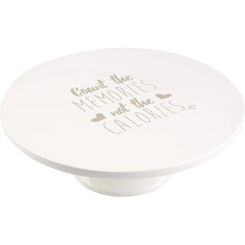  Precious Moments Count The Memories Not The Calories Cake or Cupcake Stand, One Size, White