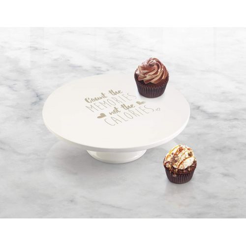  Precious Moments Count The Memories Not The Calories Cake or Cupcake Stand, One Size, White