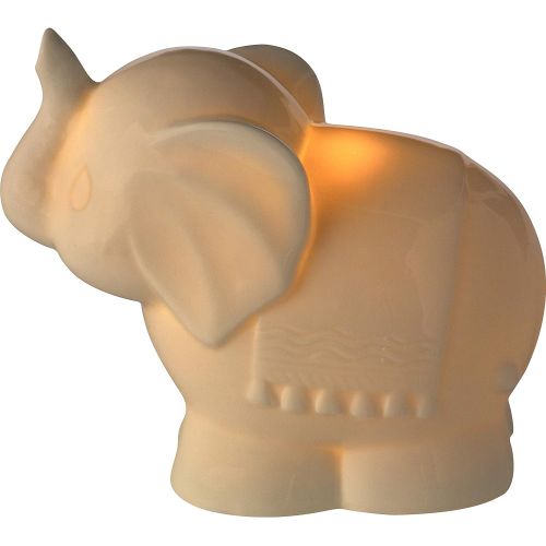 Precious Moments Tuk Elephant Ceramic Battery Operated Nightlight, Beige
