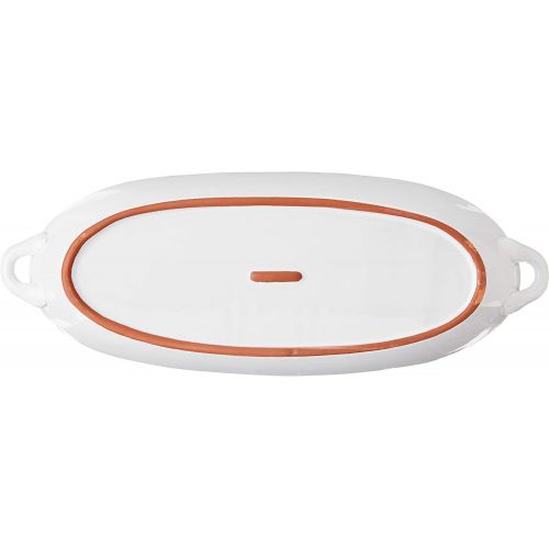  Bountiful Blessings by Precious Moments 189903 Seasoned with Love Oval Serving Tray, 15in x 5.75in, White/Cream: Kitchen & Dining