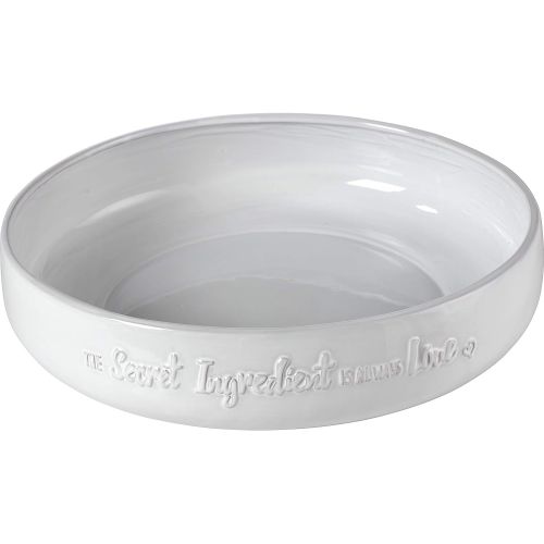  Bountiful Blessings by Precious Moments 189901 The Secret Ingredient is Always Love Round Serving Bowl, 12-inch Diameter, White/Cream: Kitchen & Dining