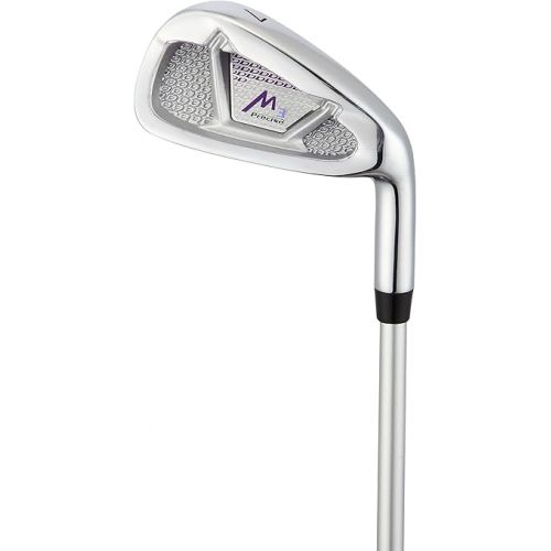  Precise M3 Women’s Right Handed Complete Golf Club Set Regular | Includes 12* Driver, 3 Wood, 21* Hybrid, 7-9 Cavity Back Irons, Pitching Wedge, Putter, Deluxe Stand Bag & 3 Headcovers | Purple Design