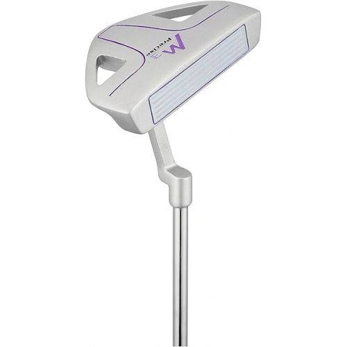  Precise M3 Women’s Right Handed Complete Golf Club Set Regular | Includes 12* Driver, 3 Wood, 21* Hybrid, 7-9 Cavity Back Irons, Pitching Wedge, Putter, Deluxe Stand Bag & 3 Headcovers | Purple Design