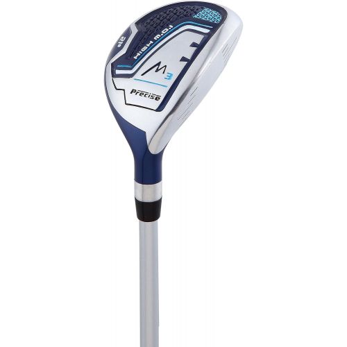  [아마존베스트]Precise M3 Ladies Womens Complete Golf Clubs Set Includes Driver, Fairway, Hybrid, 7-PW Irons, Putter, Stand Bag, 3 H/Cs Blue - Regular or Petite Size!