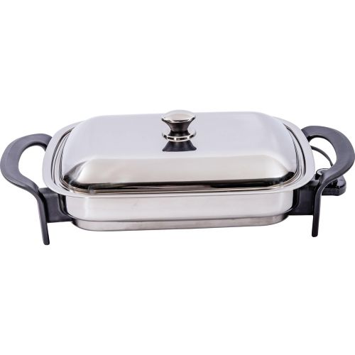  [아마존베스트]Precise Heat Stainless Steel 16-Inch Rectangular Surgical Electric Skillet