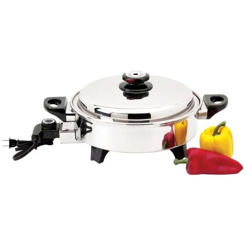  [아마존베스트]Precise Heat 3-1/2-Quart Surgical Stainless-Steel Oil Core Skillet