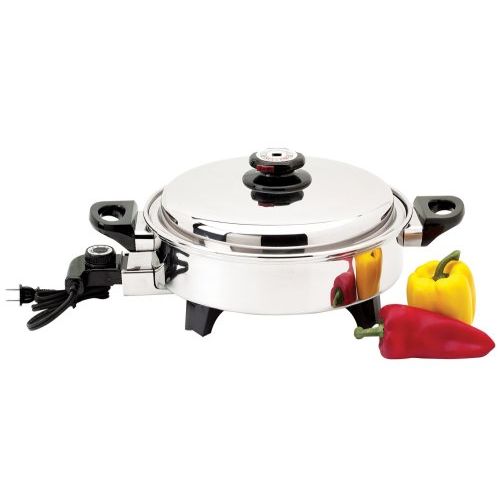  [아마존베스트]Precise Heat 3-1/2-Quart Surgical Stainless-Steel Oil Core Skillet