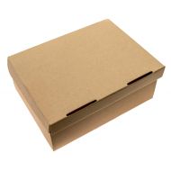 Precision Cardboard Boxes SHOE BOXES - 25 Pack - 12.5 x 9 x 5 HEAVY DUTY One Piece Design With Lid