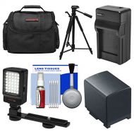 Precision Design Essentials Bundle for Canon Vixia GX10, HF G20, G30, G40 Camcorder with Case + LED Light & Bracket + BP-820 Battery & Charger + Tripod + Accessory Kit
