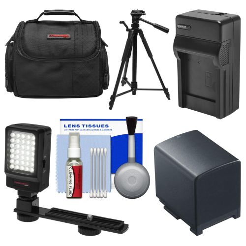  Precision Design Essentials Bundle for Canon Vixia GX10, HF G20, G30, G40 Camcorder with Case + LED Light & Bracket + BP-820 Battery & Charger + Tripod + Accessory Kit