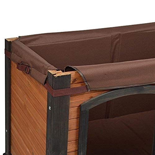  Precision Pet by Petmate Extreme Weather-Resistant Log Cabin Dog House with Adjustable Feet, 4