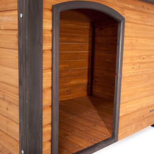  Precision Pet by Petmate Extreme Weather-Resistant Log Cabin Dog House with Adjustable Feet, 4