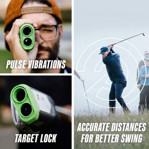  Precision Pro NX9 Slope Golf Rangefinder with Slope, Laser Golf Range Finder with Magnetic Cart Holder, 900 Yard Range, Flag Lock with Pulse Vibration, 6X Magnification, Lifetime B