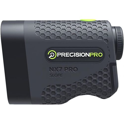  Precision Pro NX7 Golf Rangefinder with Slope, Laser Golf Range Finder, 600 Yard Range, Flag Lock with Pulse Vibration, 6X Magnification, Case, Lifetime Battery Replacement