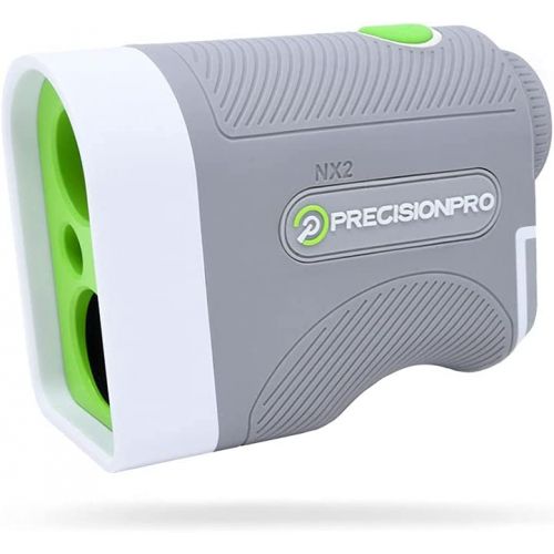  Precision Pro NX2 Golf Rangefinder - Laser Golf Range Finder Golfing Accessory with 6X Magnification, Flag Lock with Pulse Vibration,??600 Yard Range,?Clear View,?Lifetime Battery