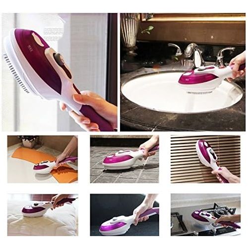  [아마존베스트]Preeyawadee TUANSING Handheld Garment Steamer with Steam Irons Brushes for Home Clothes 220V Portable Multifunctional Electric Steam