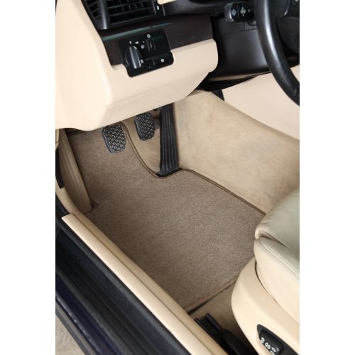  Premier Custom Fit 5-piece Set Carpet Floor Mats for Chevrolet and GMC (Premium Nylon, Beige)