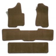 Premier Custom Fit 4-piece Set with 2 piece front 1 midrunner and 1 rearrunner Carpet Floor Mats for Infiniti QX56 (Premium Nylon, Beige)