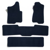 Premier Custom Fit 4-piece Set with 2 piece front 1 midrunner and 1 rearrunner Carpet Floor Mats for Infiniti QX56 (Premium Nylon, Navy Blue)