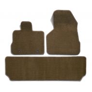 Premier Custom Fit 3-piece Set with 2 Front and 1 Rear Carpet Floor Mats for Chevrolet and GMC (Premium Nylon, Beige)