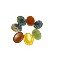 /PremierHealing SALE! Seven Chakra Worry Stone Set Gemstone, worry stones , seven chakra set, worry stones set 7 piece set SALE!