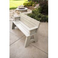 Premiere Products 5RCATA1 Outdoor Bench, Tan, 31.5 x 14.5 x 58