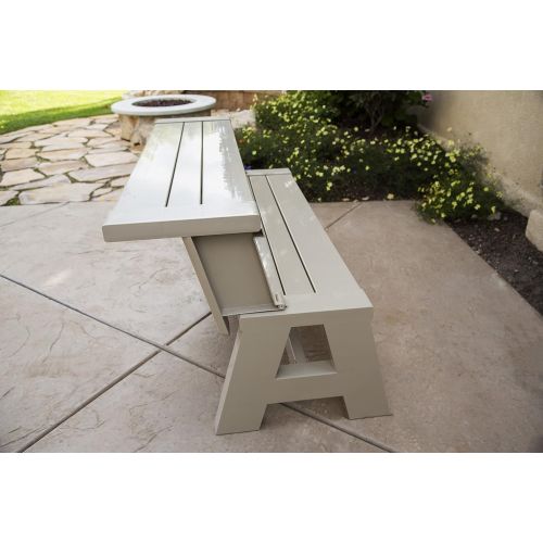  Premiere Products 5RCATA1 Outdoor Bench, Tan, 31.5 x 14.5 x 58