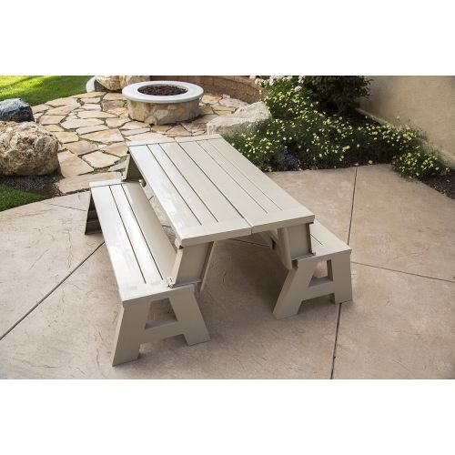  Premiere Products 5RCATA1 Outdoor Bench, Tan, 31.5 x 14.5 x 58