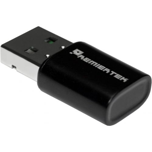 Premiertek 802.11abgnac Dual Band 2.4GHz5GHz Wireless USB 2.0 LAN Adapter up to 433Mbps (PT-8811AU)