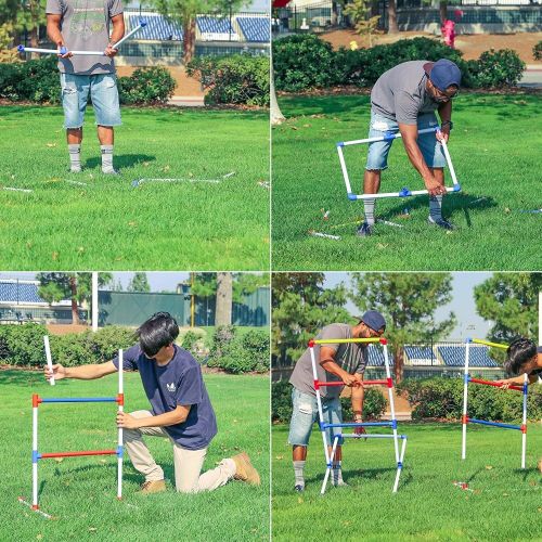  Premium Ladder Ball Toss Game Set with 6 Bolas and Carrying Case