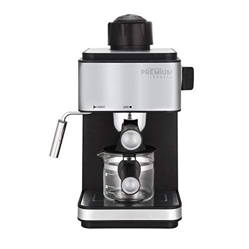  Espresso Machine, Premium Levella 3.5 Bar Espresso Coffee Maker, Espresso and Cappuccino Machine with Milk Frother, Stainless Steel