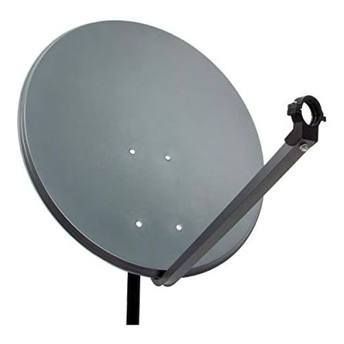 [아마존베스트]-Service-Informationen PremiumX PXA60 Satellite Dish 60 cm Aluminium Anthracite Satellite Antenna SAT Mirror with LNB Support Arm and Pole Bracket