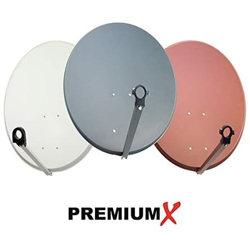  [아마존베스트]-Service-Informationen 8User Aluminium 80cm Satellite System with Octo LNB and F-Connectors | Choice of Colours, charcoal