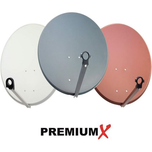  [아마존베스트]-Service-Informationen 8User Aluminium 80cm Satellite System with Octo LNB and F-Connectors | Choice of Colours, charcoal