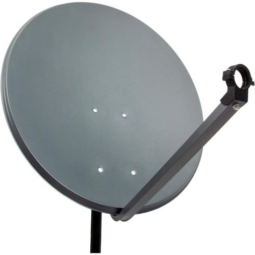  [아마존베스트]-Service-Informationen PremiumX 60 cm camping satellite system in anthracite with single LNB + satellite finder + tripod + 10 m coaxial cable