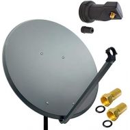 [아마존베스트]-Service-Informationen PremiumX 60 cm satellite system with LNB, charcoal