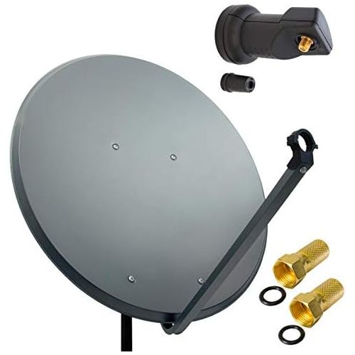  [아마존베스트]-Service-Informationen PremiumX 60 cm satellite system with LNB, charcoal